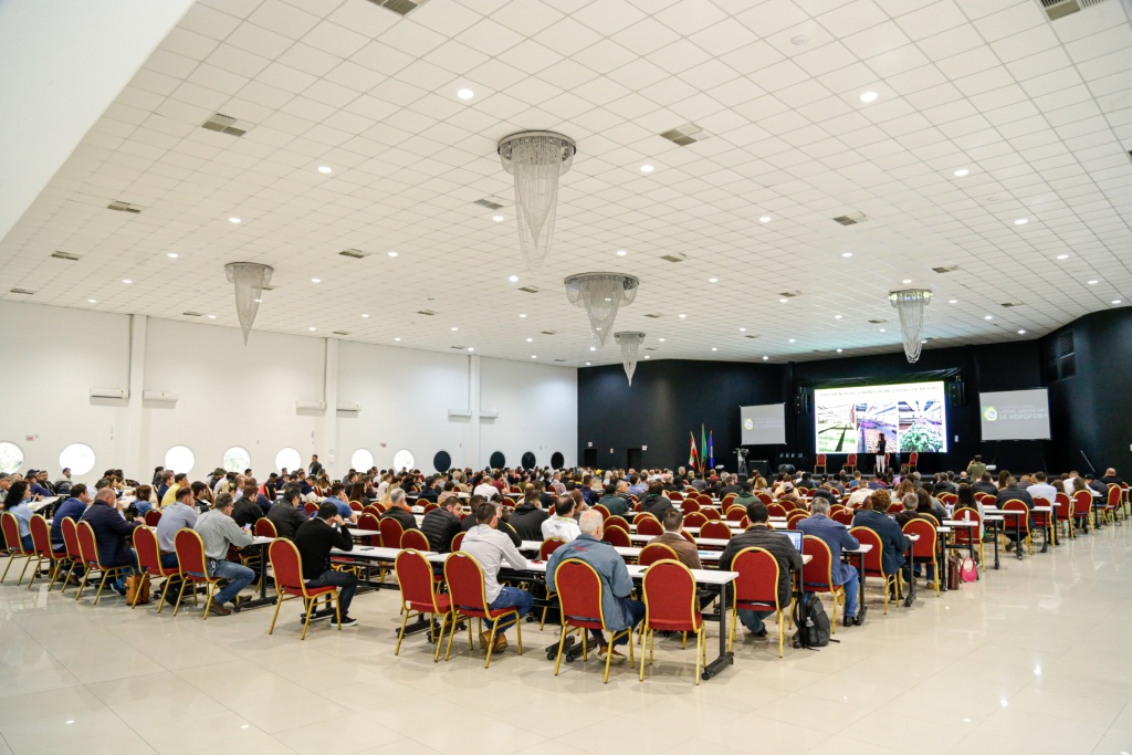 Salão onde aconteceram as palestras do Encontro de Hidroponia